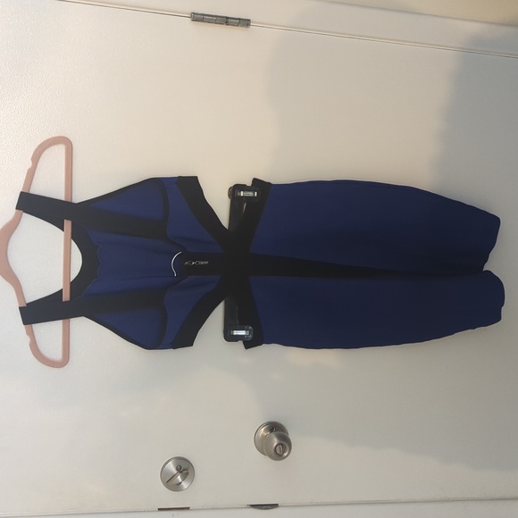 Guess by Marciano dress, blue and black with side cut outs, size medium - Picture 3 of 3